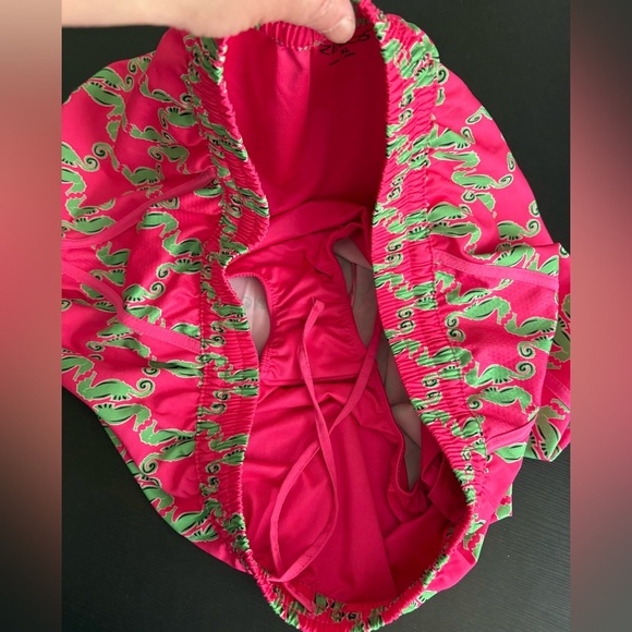 Zelos Bright Pink Shorts with Green Seahorses Women’s Size XL EUC - Picture 4 of 6
